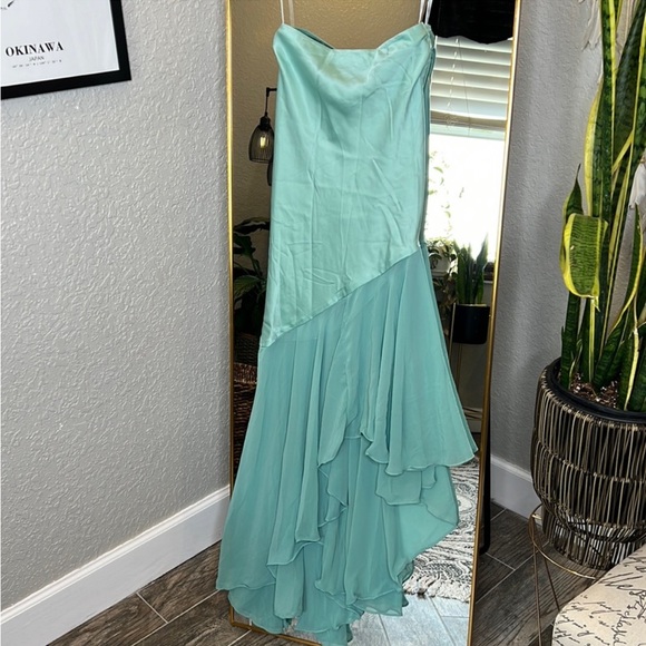 House of CB Set 'Isabella' & 'Lila' Jade Ruffle Sleeve Maxi Skirt Set NWOT - Picture 12 of 14